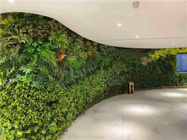 商場(chǎng)通道仿真植物墻